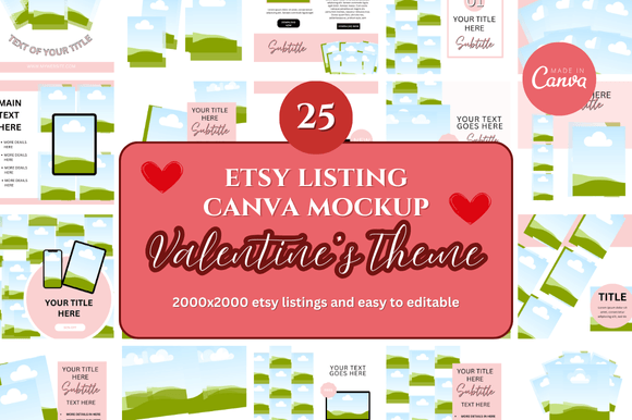 25 Etsy Listings Canva Mockup: Streamline Your Shop Design