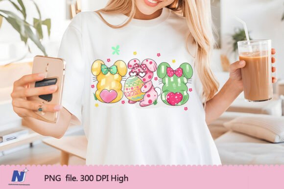 Bunny Love Easter Eggs for Modern Design