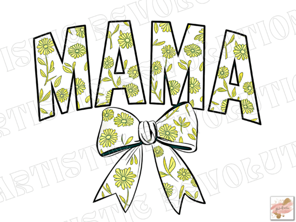Chinoiserie Coquette Floral Mama Png in Design