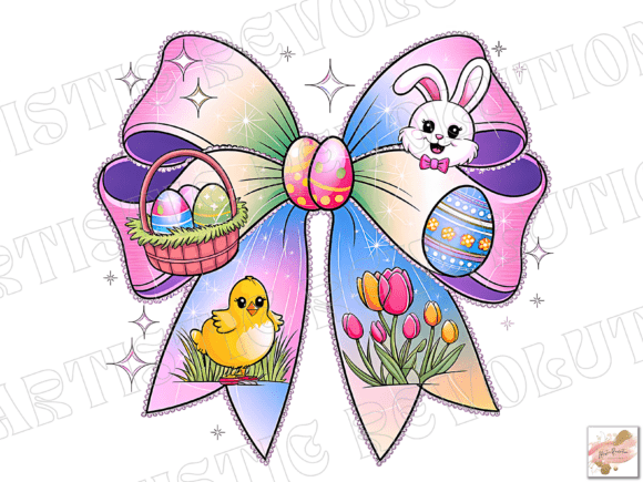 Coquette Easter Bow PNG Easter Design: A Versatile Digital Asset for Creative Projects