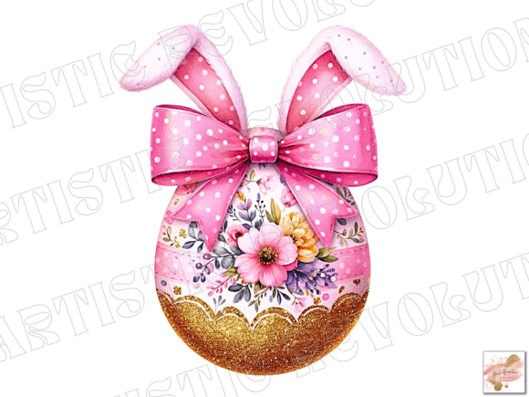 Coquette Easter PNG: Bunny and Egg Designs for Creatives