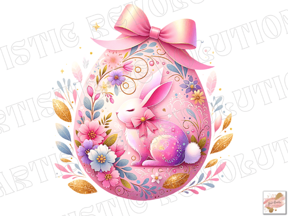 Coquette Easter Png Floral Easter Egg