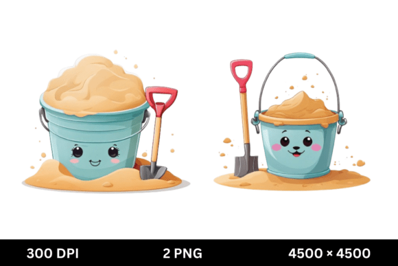 Cute Kawaii Sand Pail and Shovel Ideas