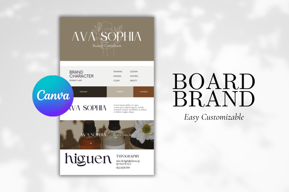 Design Smarter with a Brand Board Canva Template