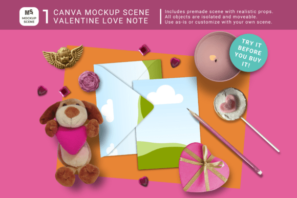 Designing with Precision: The Card and Envelope Canva Mockup A6 5x7