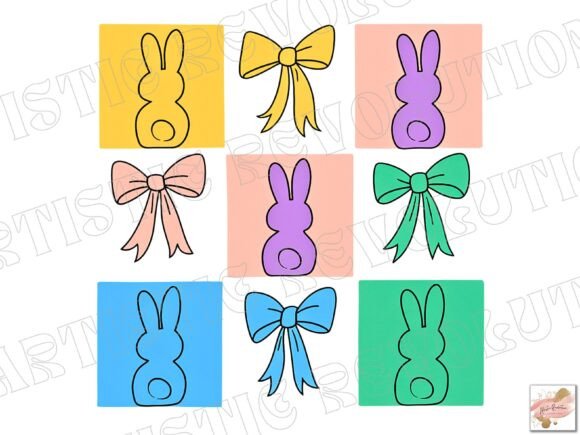 Easter Coquette PNG and Bunny PNG for Creators