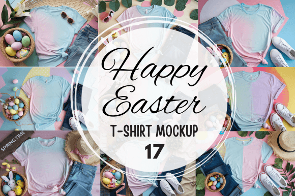 Easter T-shirt Mockup 3 for Smart Design Work