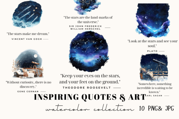 Evaluating Inspiring Quotes Art – Digital Stickers for Your Creative or Personal Projects