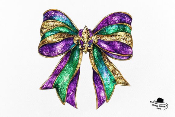 Glitter Mardi Gras Bow Sublimation PNG: A Practical Resource for Creative Projects