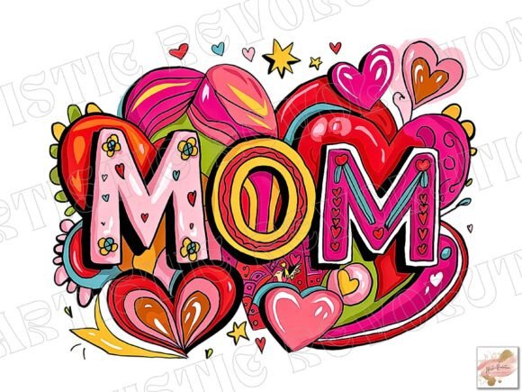 Mom PNG Valentine: Digital Art for Celebrating Mama