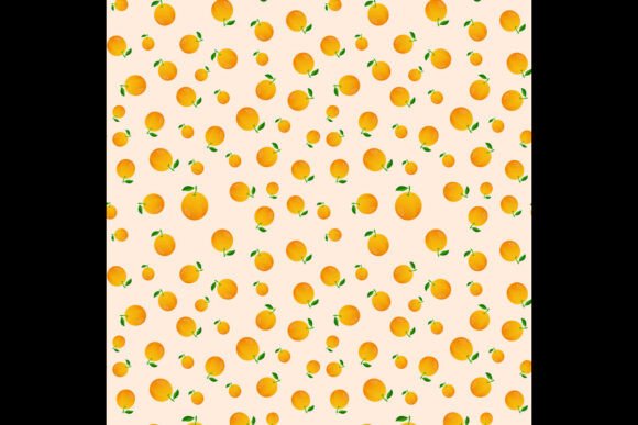Orange Fruits Pattern Design: A Versatile Visual Tool for Creators and Entrepreneurs