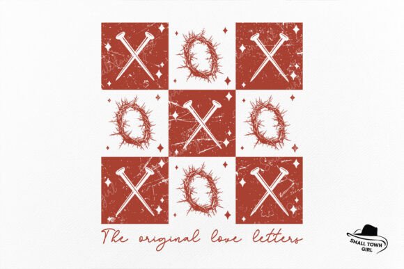 Retro Checked Valentine Thorns Xoxo Png: A Vintage Digital Design for Modern Creatives