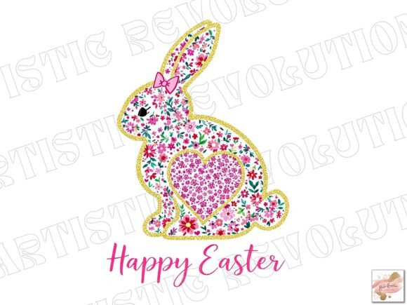 The Art and Utility of Pink Floral Bunny Imagery in Easter Design
