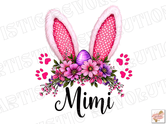 The Charm of Coquette Easter Bunny PNG and Easter Mom PNG in Digital Design
