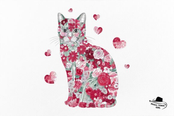 Valentine Floral Cat Heart Sublimation: A Creative Guide